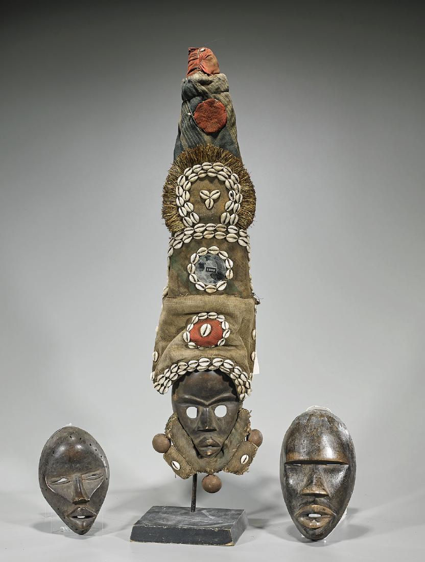 Group of Three Dan Carved Wood Masks (1 of 1)