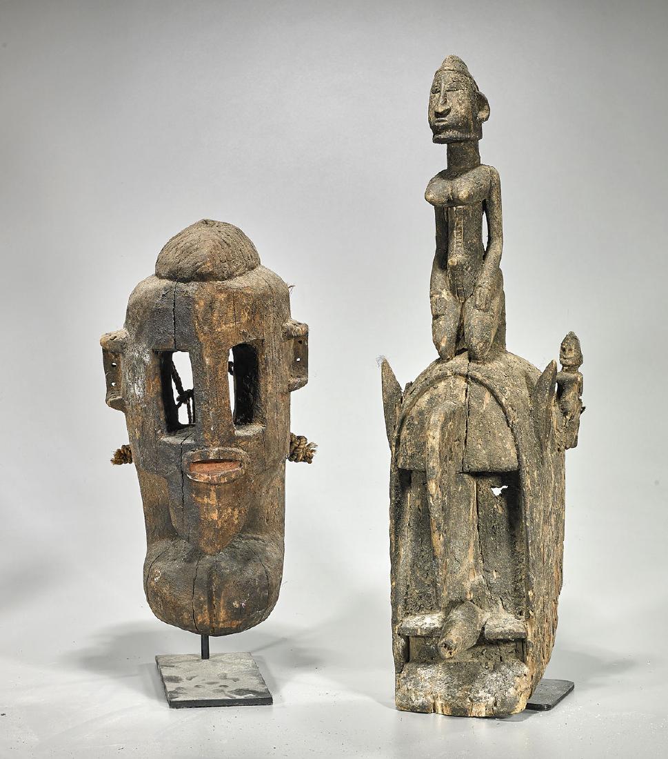 Two Dogon Carved Wood Masks (1 of 1)