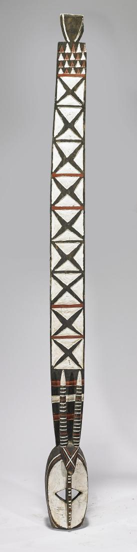 Tall Mossi Polychrome Wood 'Karanga' Mask (1 of 1)