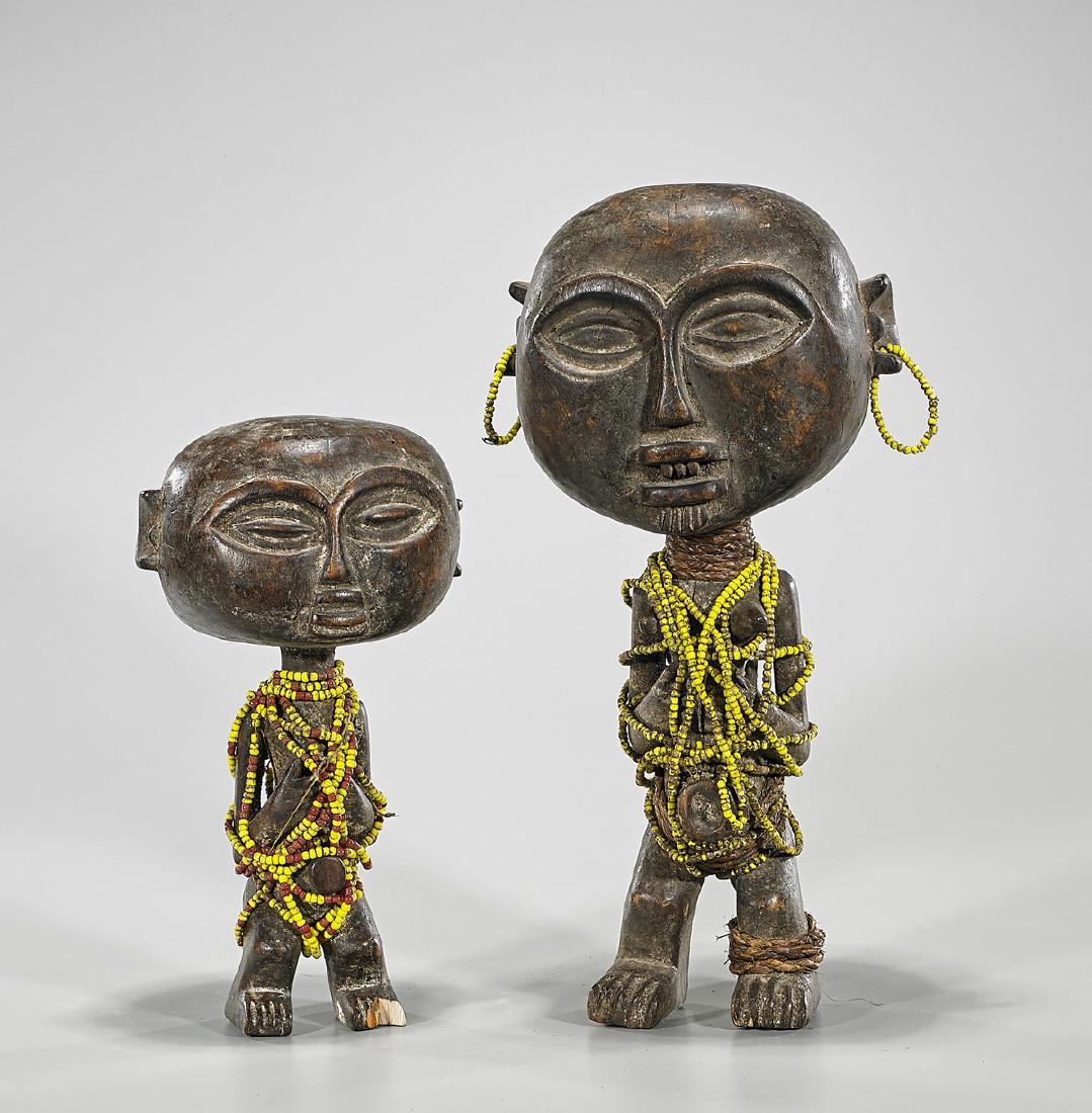 Two African Carved Wood Figures (1 of 1)