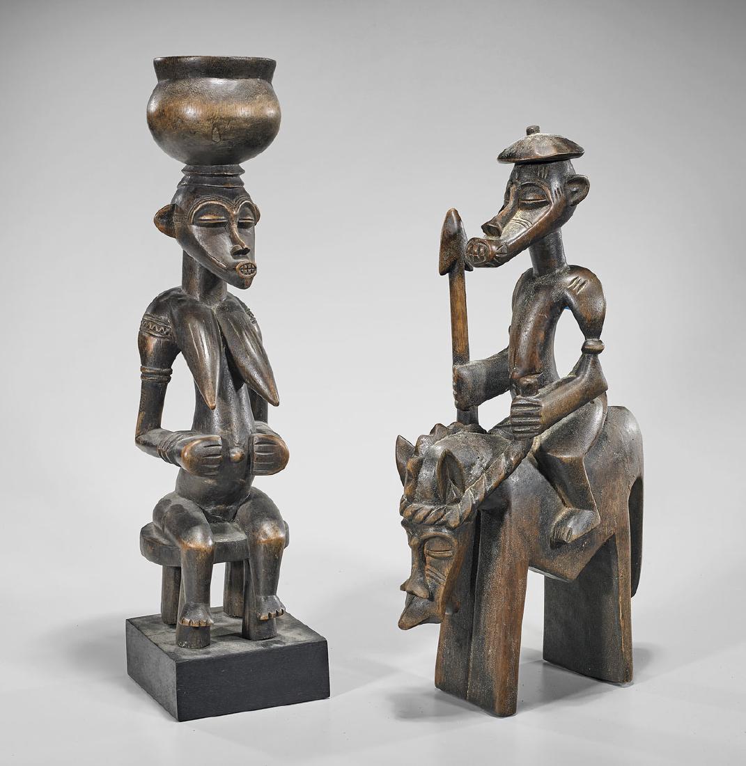 Two Senufo Carved Wood Figures (1 of 1)