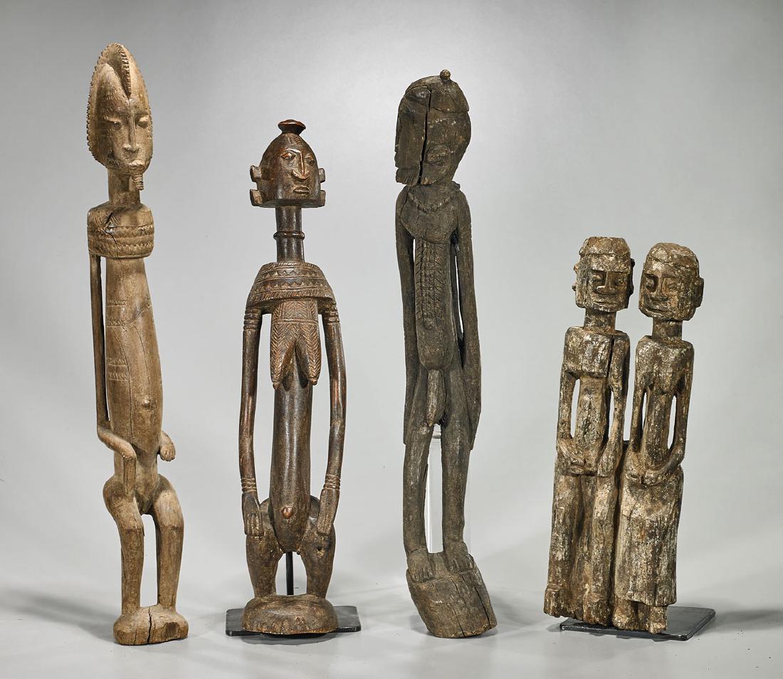 Group of Four Dogon Carved Wood Figures (1 of 1)