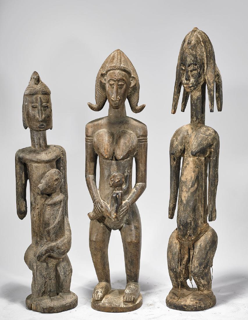 Group of Three Tall Mali Maternity Figures (1 of 1)