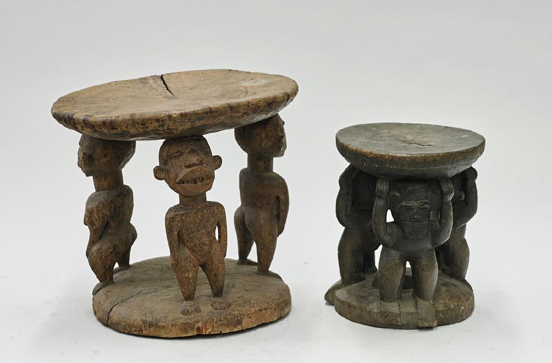 Two African Stools: Figural Motifs (1 of 1)