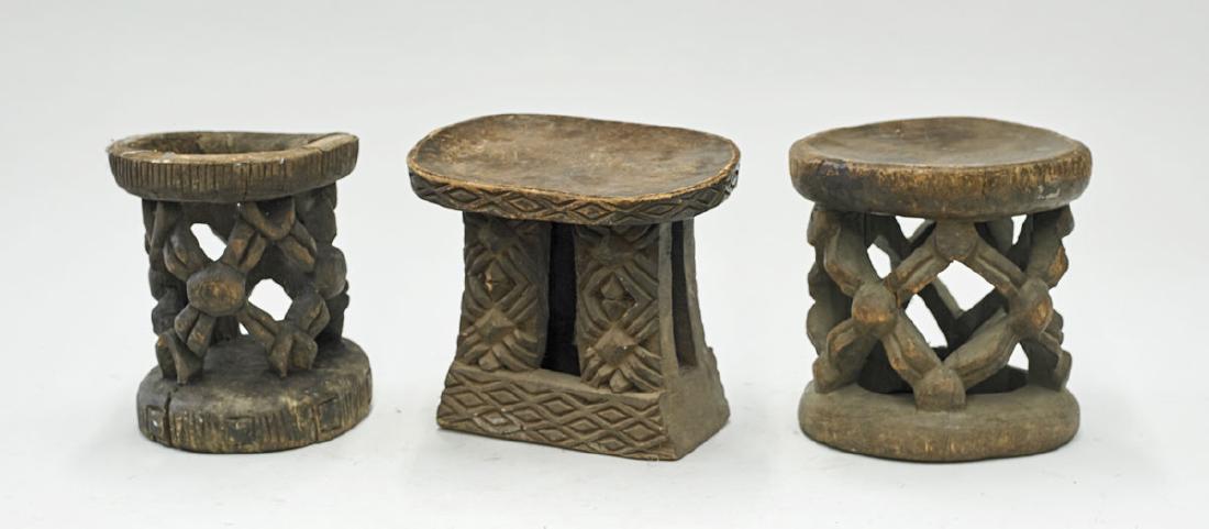 Group of Three African Stools (1 of 1)