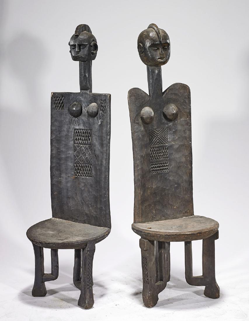 Two Tanzanian Wood Chairs (1 of 1)