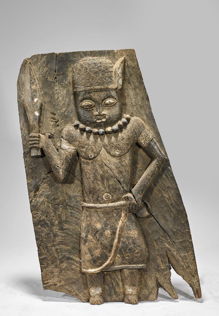 Large Benin-Style Figural Plaque (1 of 1)