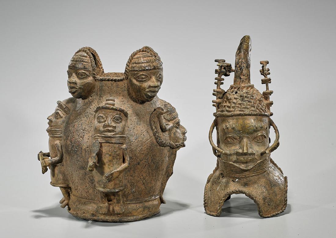 Two Benin-Style Bronzes (1 of 1)