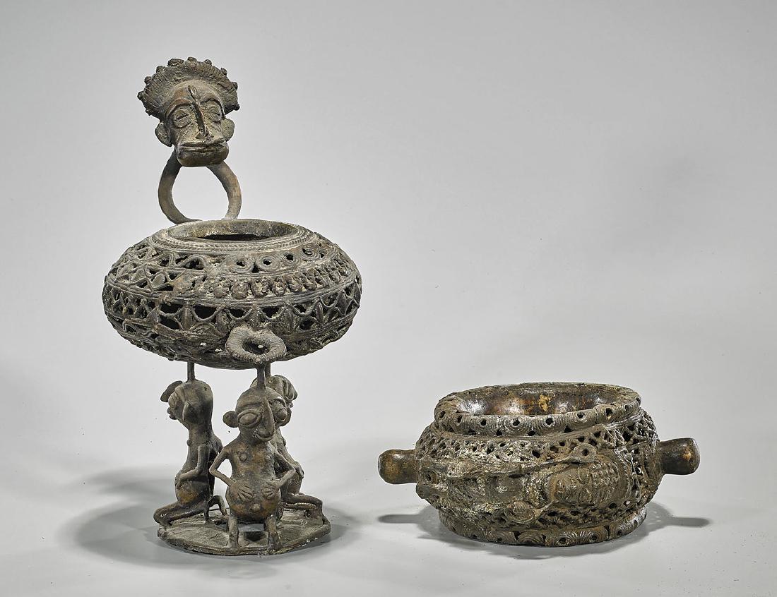 Two African Openwork Bronzes (1 of 1)
