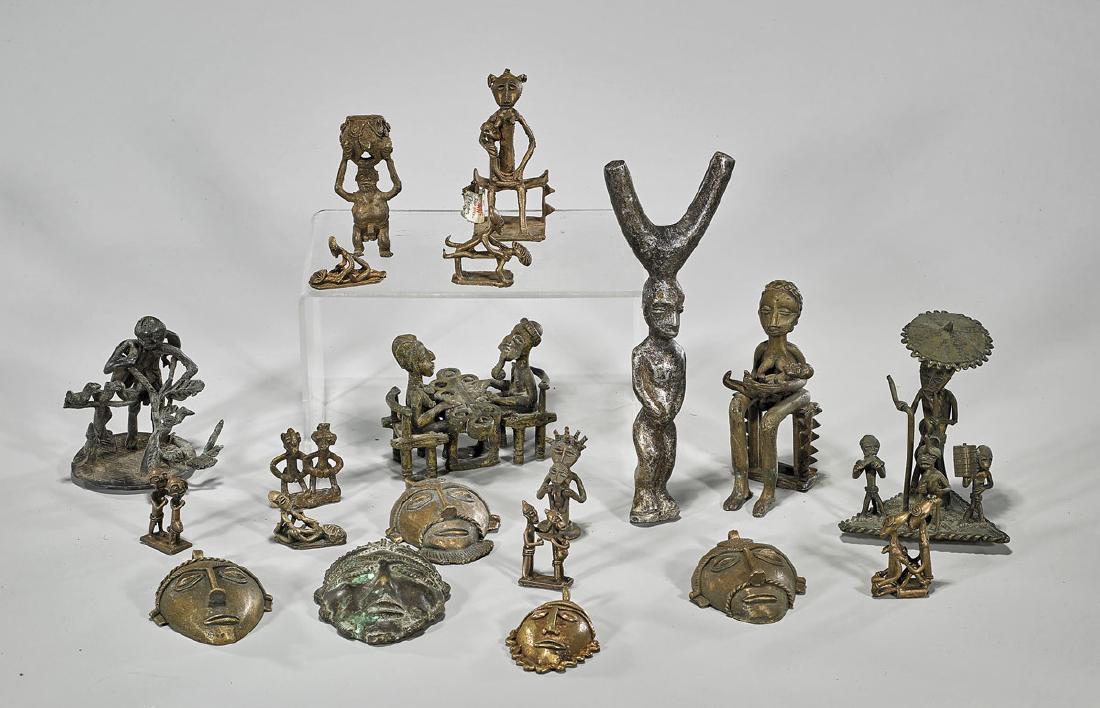 Large Group of African Metalwork Pieces (1 of 1)