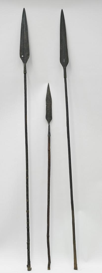 Group of Three Long African Spears (1 of 1)