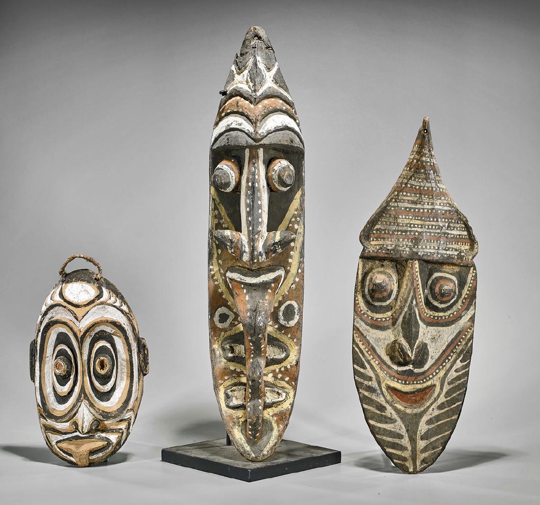 Group of Three Sepik Masks (1 of 1)