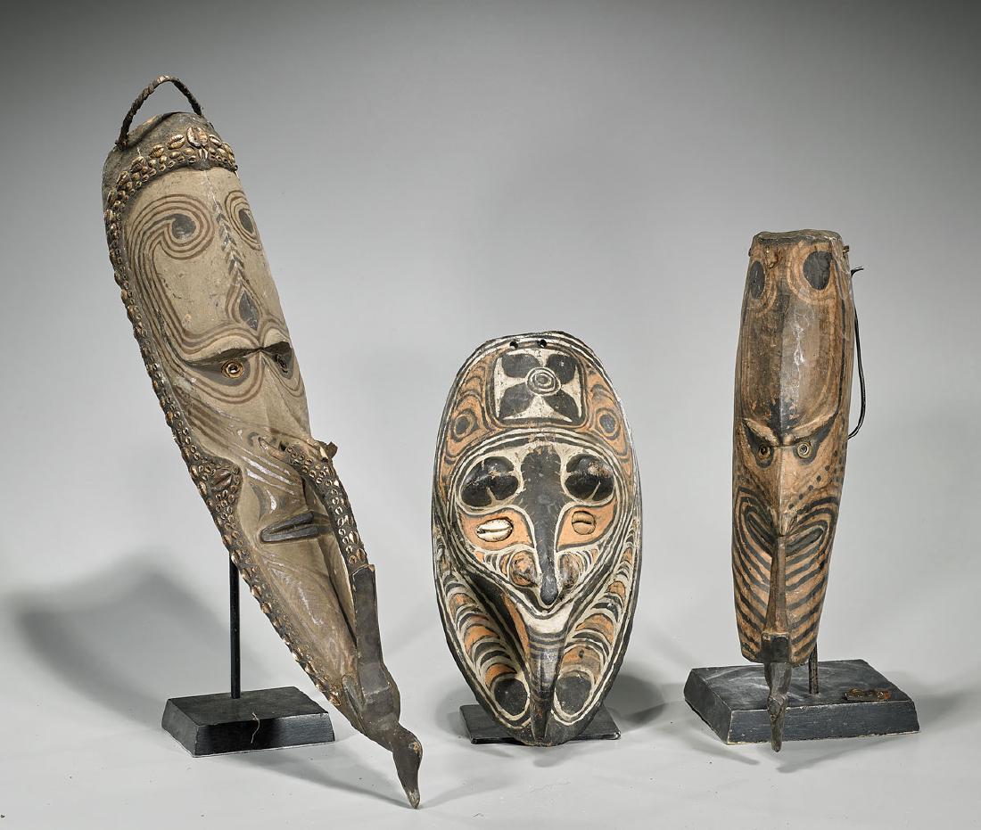 Group of Three Papua New Guinea Masks (1 of 1)