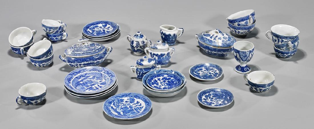 Large Collection of Old Japanese Miniature Tea Wares (1 of 1)