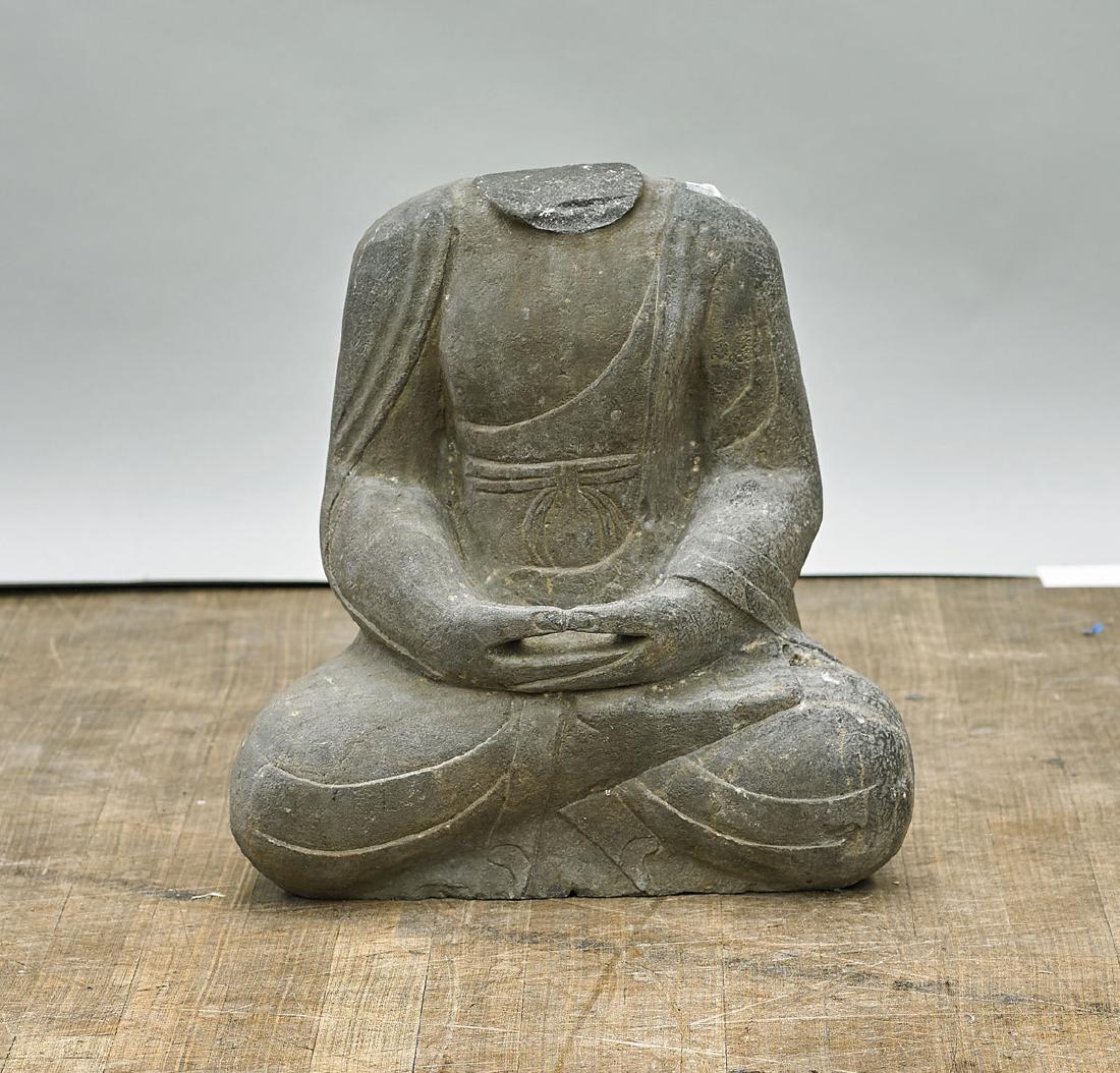 Large Chinese Carved Stone Buddha (1 of 1)