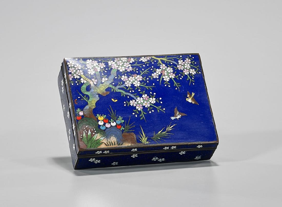 Old Japanese Cloisonne Enamel Box (1 of 1)