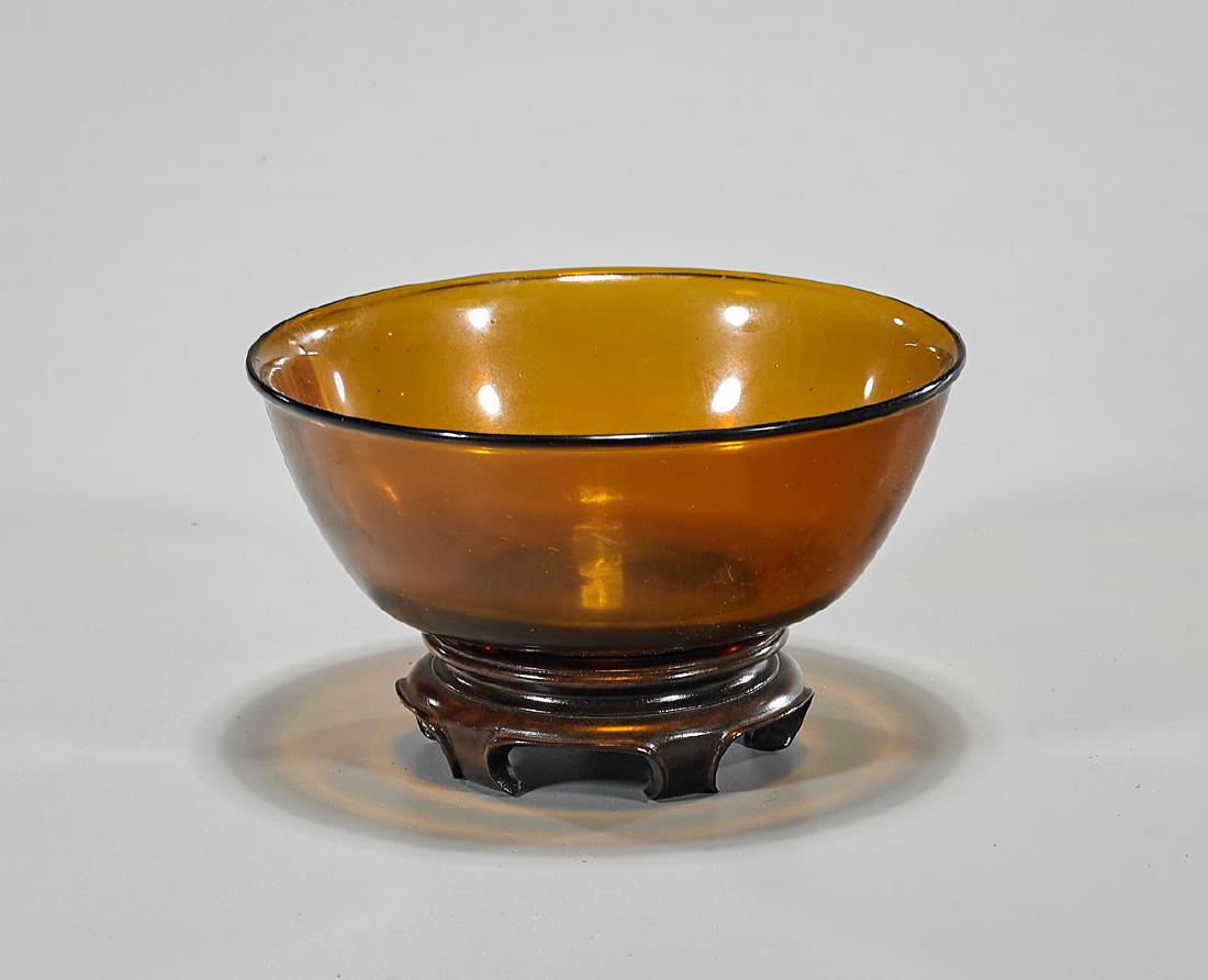 Antique Chinese Beijing Glass Bowl (1 of 1)