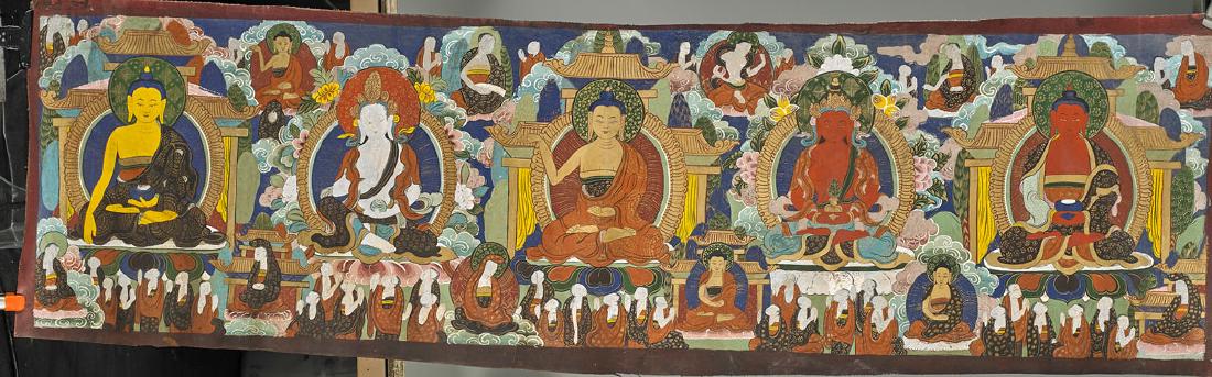 Sino-Tibetan Painted Thangka (1 of 1)