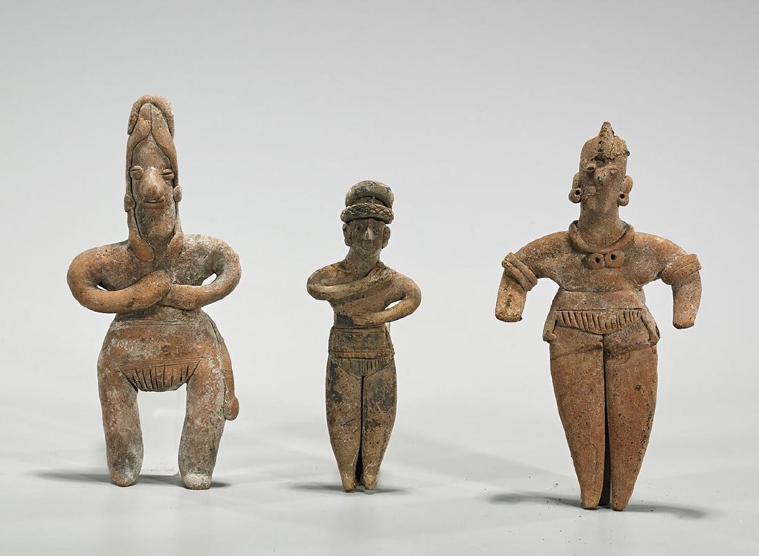 Group of Three Tuxcacuesco-Type Pottery Pieces (1 of 1)