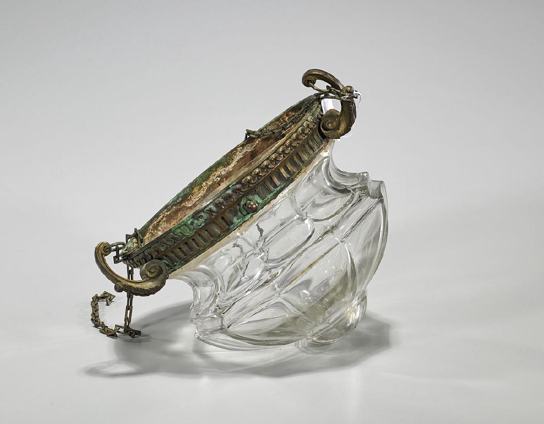 French Bronze & Crystal Hanging Lantern (1 of 1)