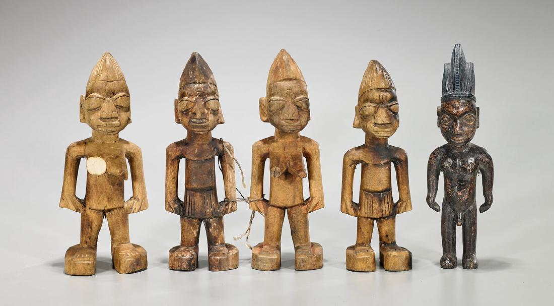 Group of Five Various Yoruba Figures (1 of 1)