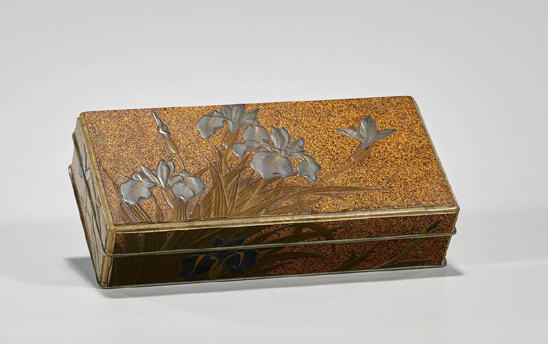 Japanese Mixed Metal & Lacquer Box (1 of 2)