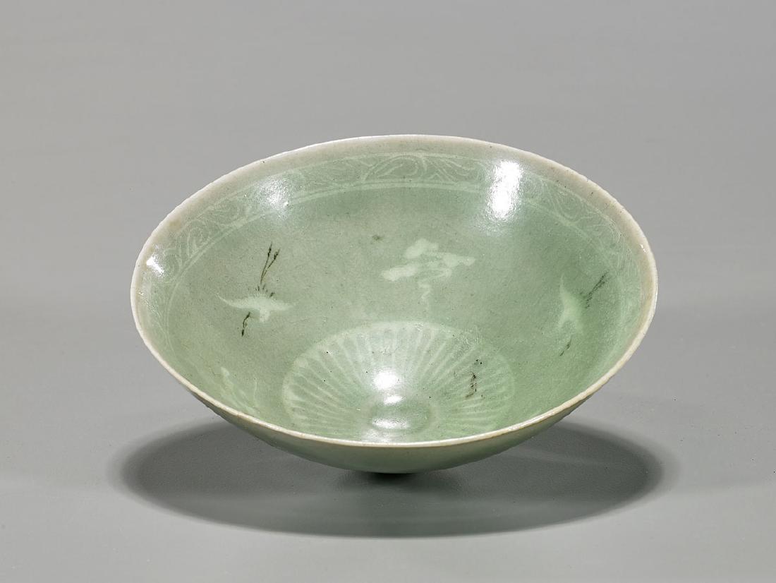 Antique Goryeo Dynasty Inlaid Celadon Bowl (1 of 2)