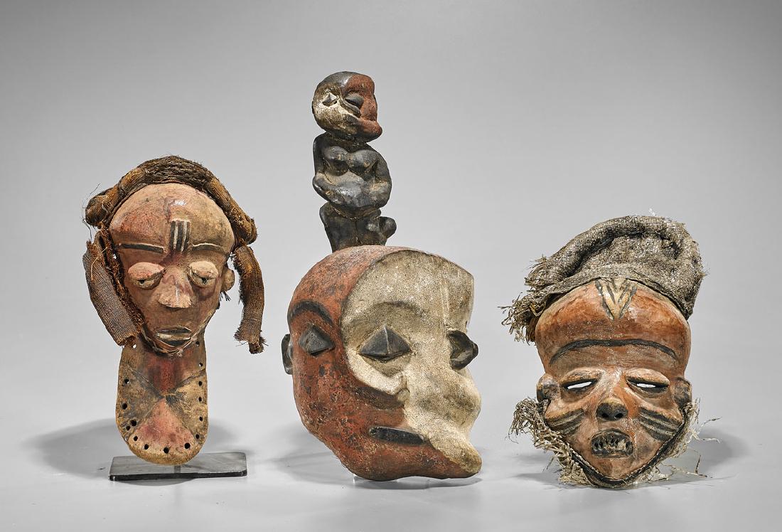 Group of Three Various Pende Masks (1 of 1)