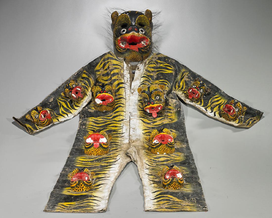 Mexican Jaguar Dance Costume With Mask (1 of 1)