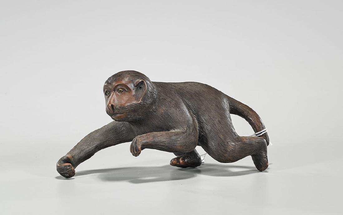 Chinese Yixing Pottery Model of a Monkey (1 of 2)