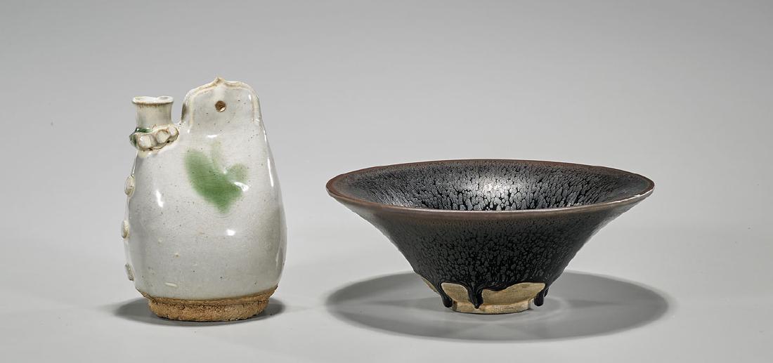 Two Chinese Glazed Pottery Pieces (1 of 1)