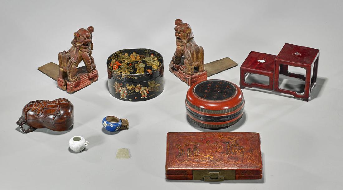 Group of Ten Various Old & Antique Chinese Pieces (1 of 1)