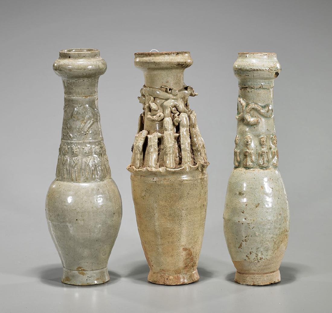 Group of Three Song Dynasty Funerary Urns (1 of 1)