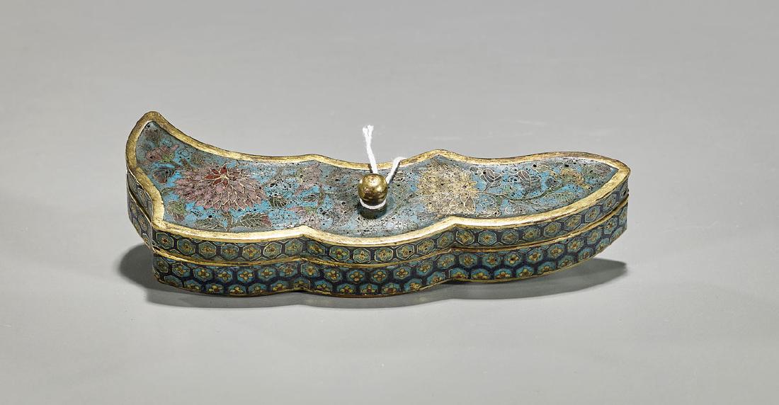 Old Chinese Cloisonne Enamel Covered Box (1 of 3)