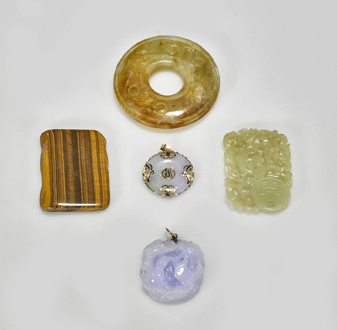 Group of Five Chinese Carvings (1 of 1)