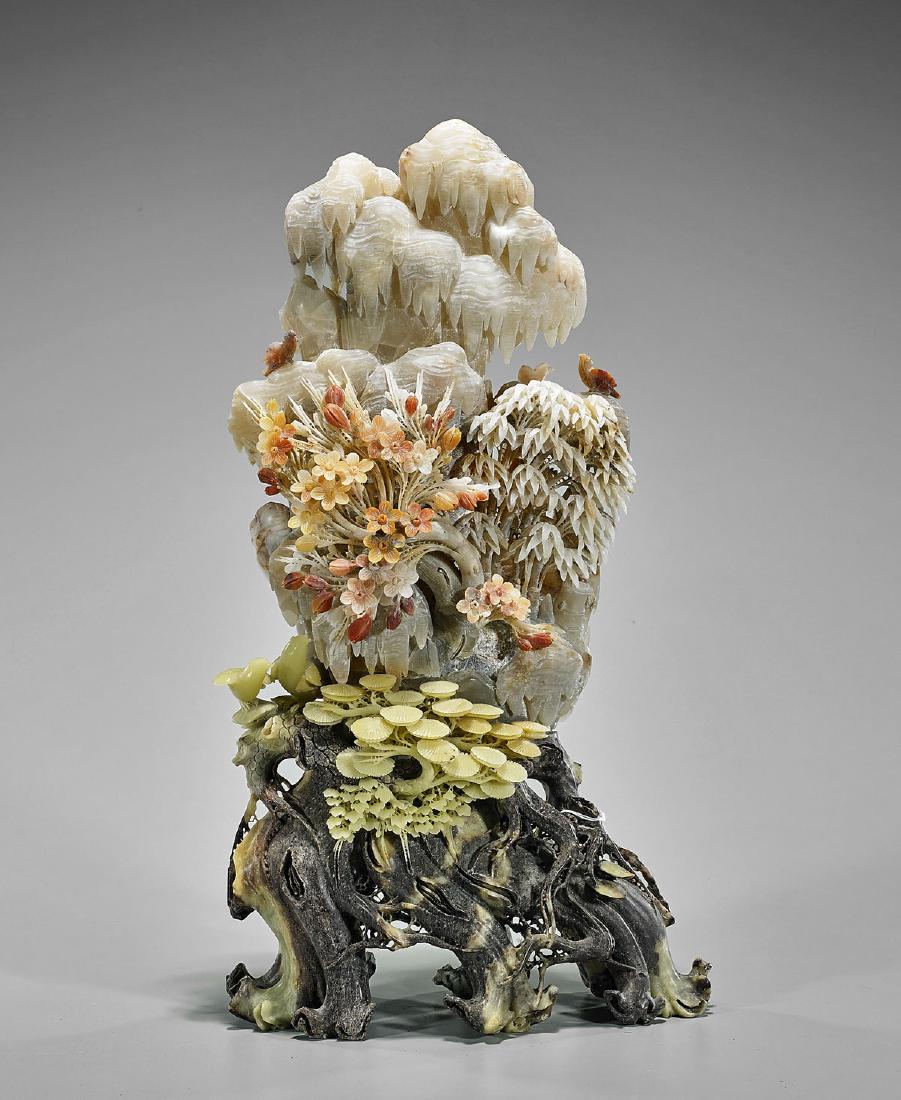 Old & Elaborate Chinese Soapstone Carving (1 of 1)