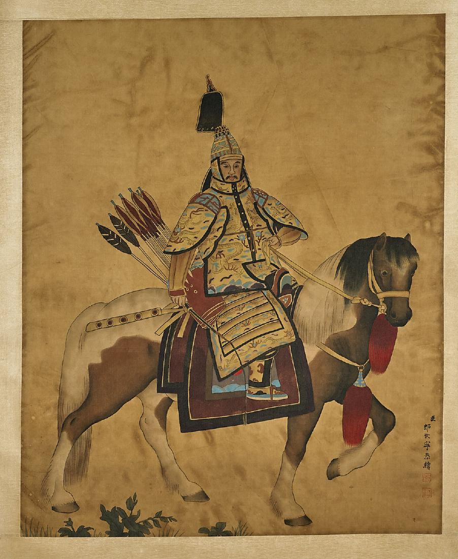 Two Chinese Scrolls: After Giuseppe Castiglione & Jiao (1 of 4)