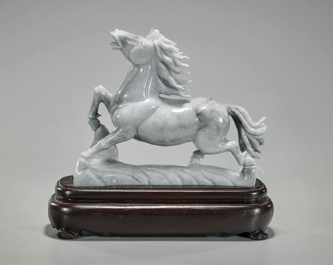 Chinese Carved Jadeite Horse (1 of 1)