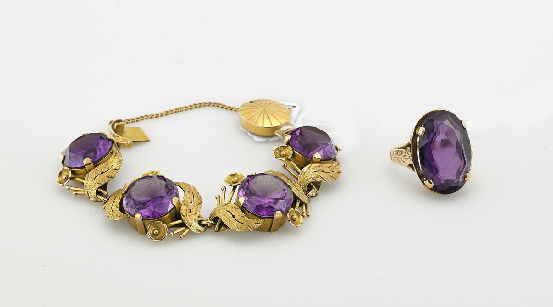 14K Yellow Gold Ring & Bracelet (1 of 1)