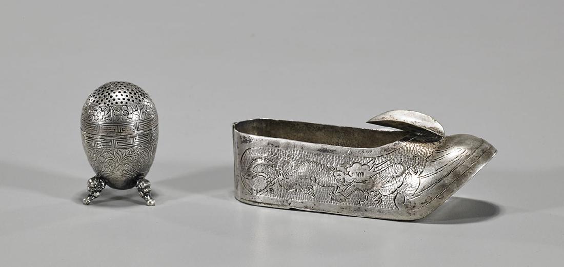 Two Antique Chinese Export Silver Pieces (1 of 2)