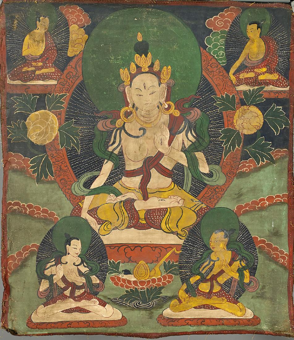 Two Nepalese Thangkas: Tara (1 of 2)