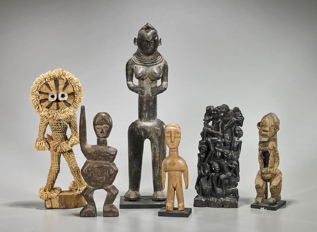 Group of Six Various African Figures (1 of 1)