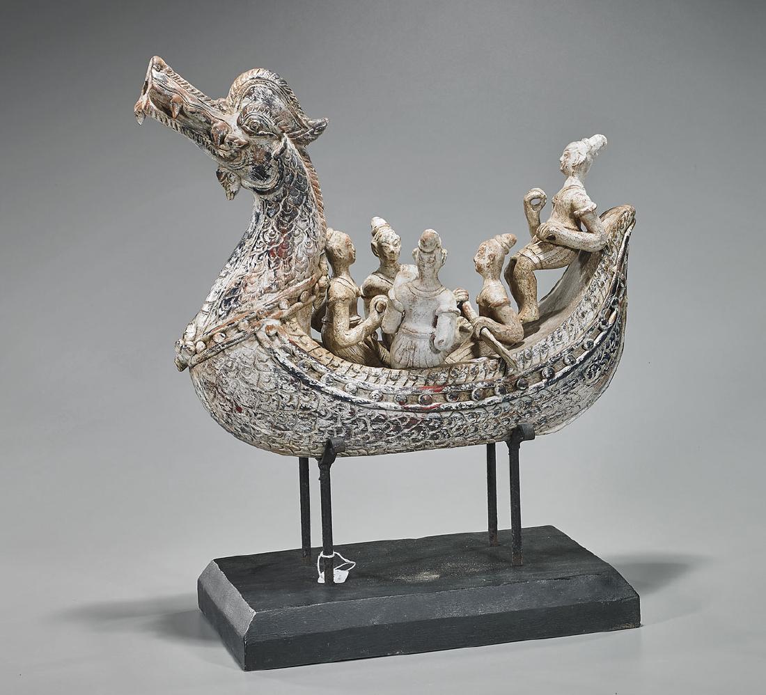 Southeast Asian Pottery Boat (1 of 1)