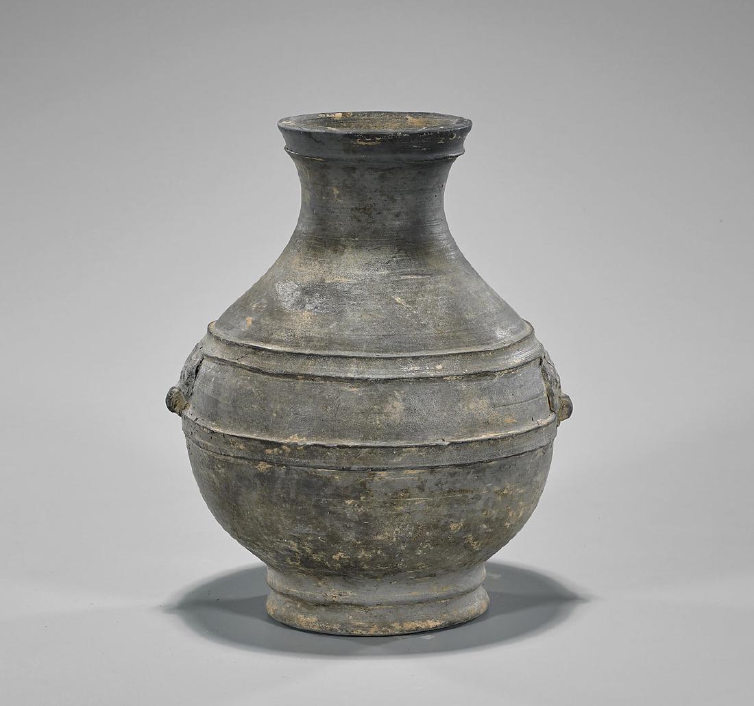 Chinese Han Dynasty Blackware Pottery Jar (1 of 1)