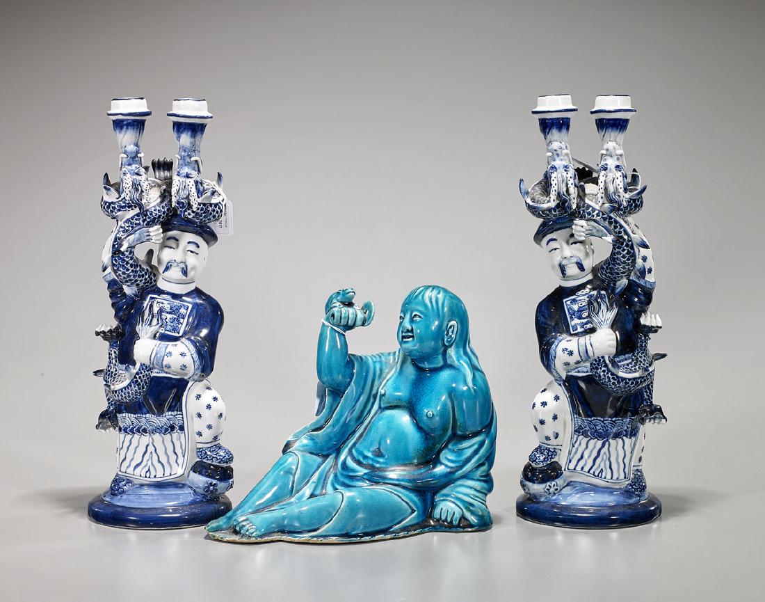 Three Chinese Glazed Porcelains (1 of 2)