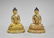 Pair Sino-Tibetan Gilt Copper Buddhas