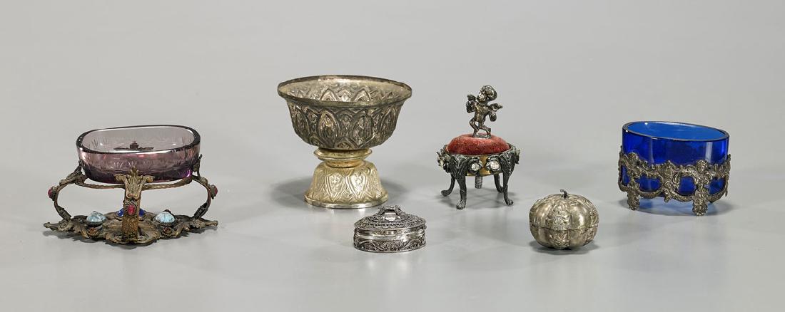 Group of Six Antique Silver & Silver-Toned Metal (1 of 1)