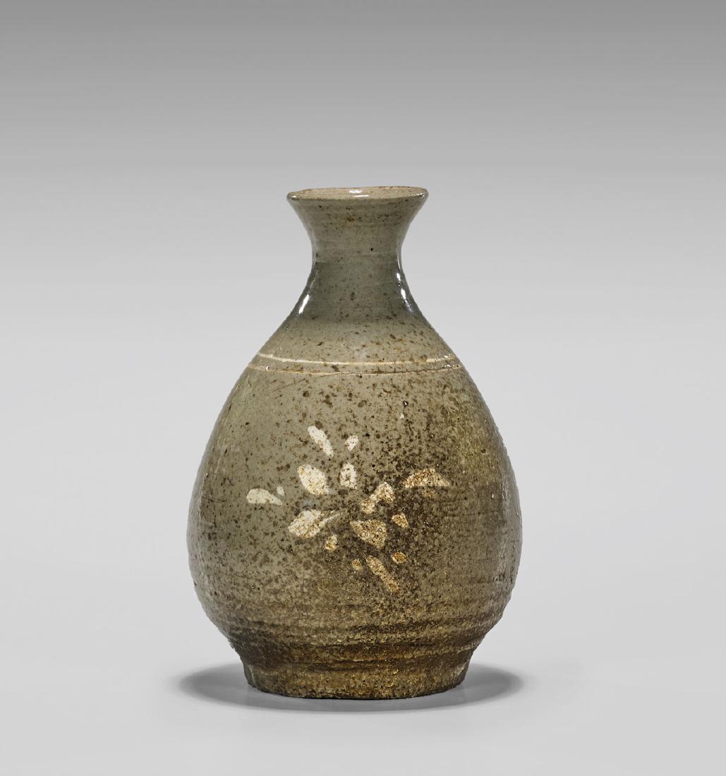 Antique Korean Glazed Stoneware Vase (1 of 3)