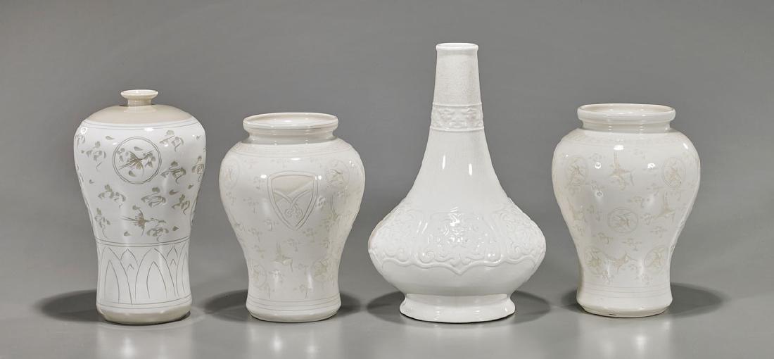 Group of Four Chinese & Korean Porcelain Vases (1 of 1)