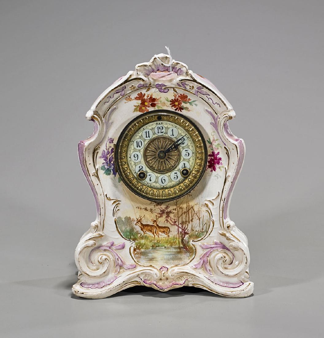 Royal Bonn Enameled Porcelain Clock (1 of 2)